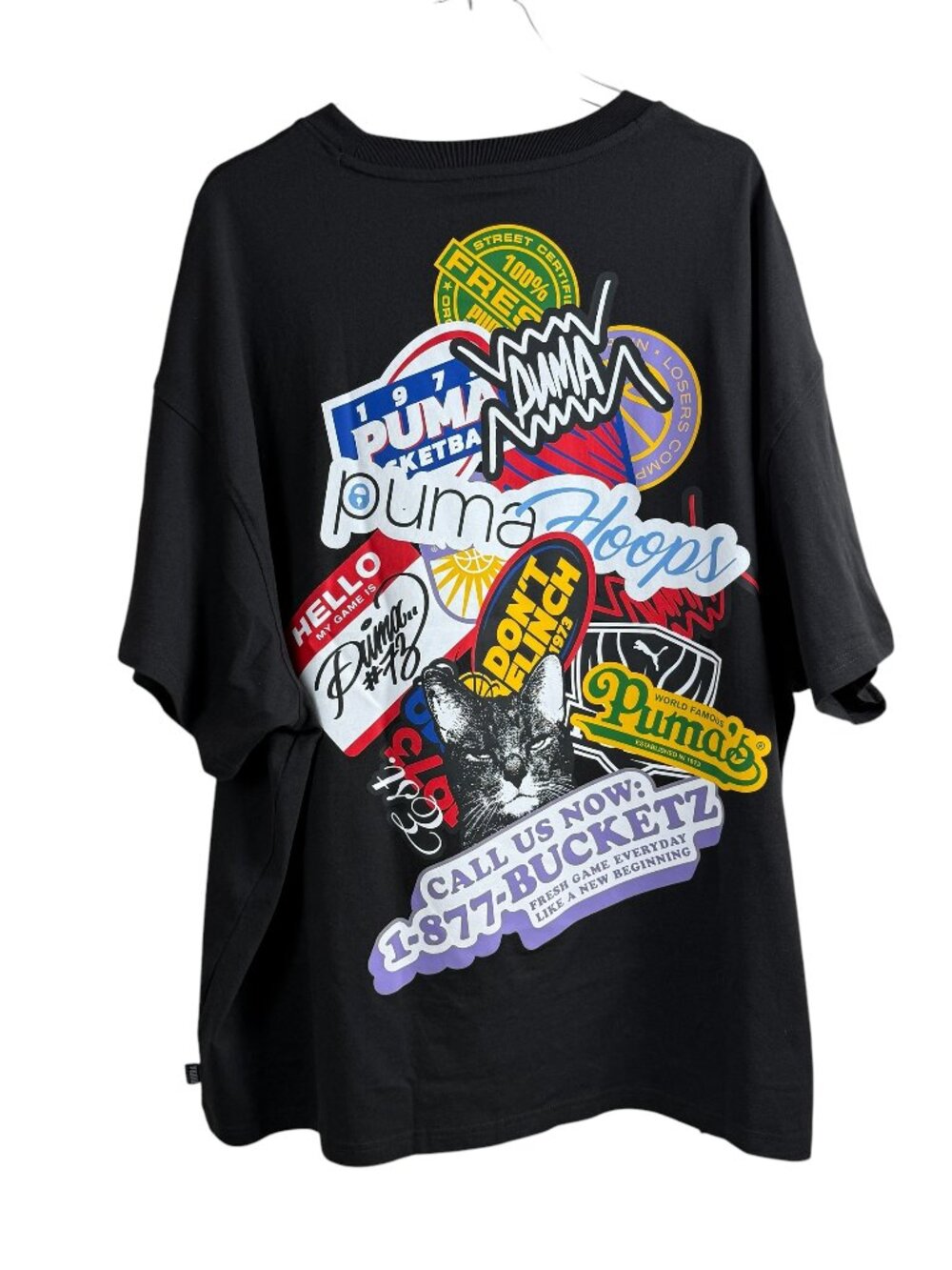 Puma Hooper Hotline Black Tee Men’s Size XXL NWT
